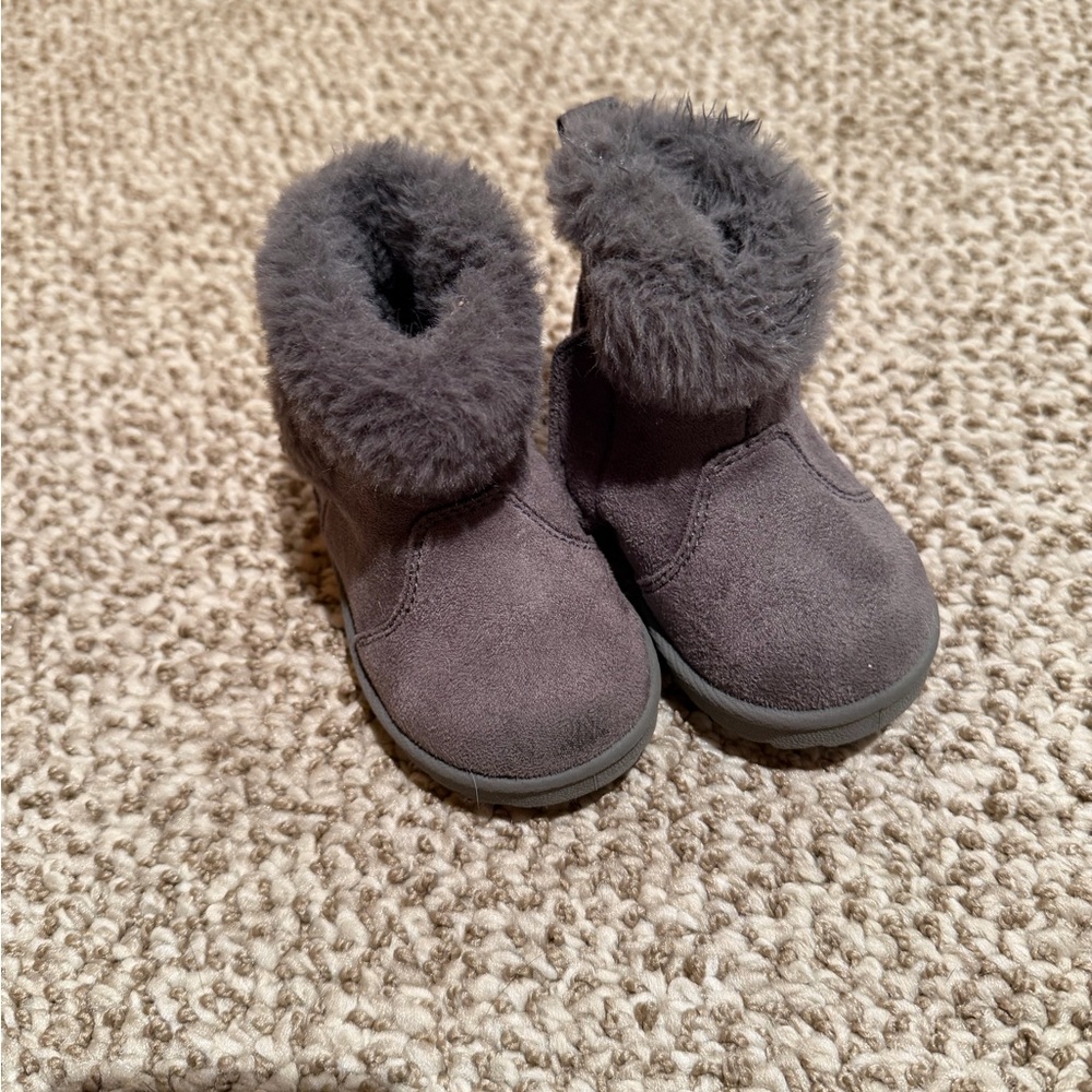 Wonder Nation Charcoal Kids Boots